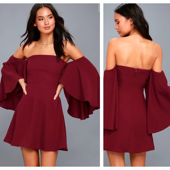 Lulus Dresses & Skirts - LULUS Moonlit Dance Dress Wine Red {NN15}